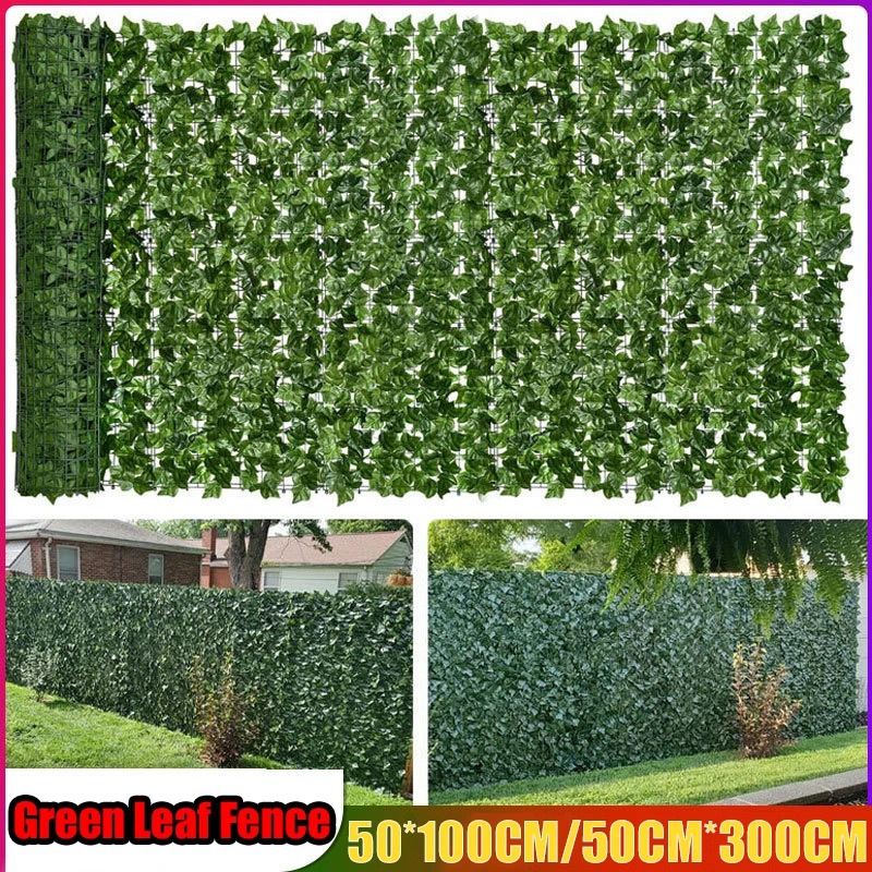 Plant Monitor - Artificial Ivy Leaf Fence Simulation Plant