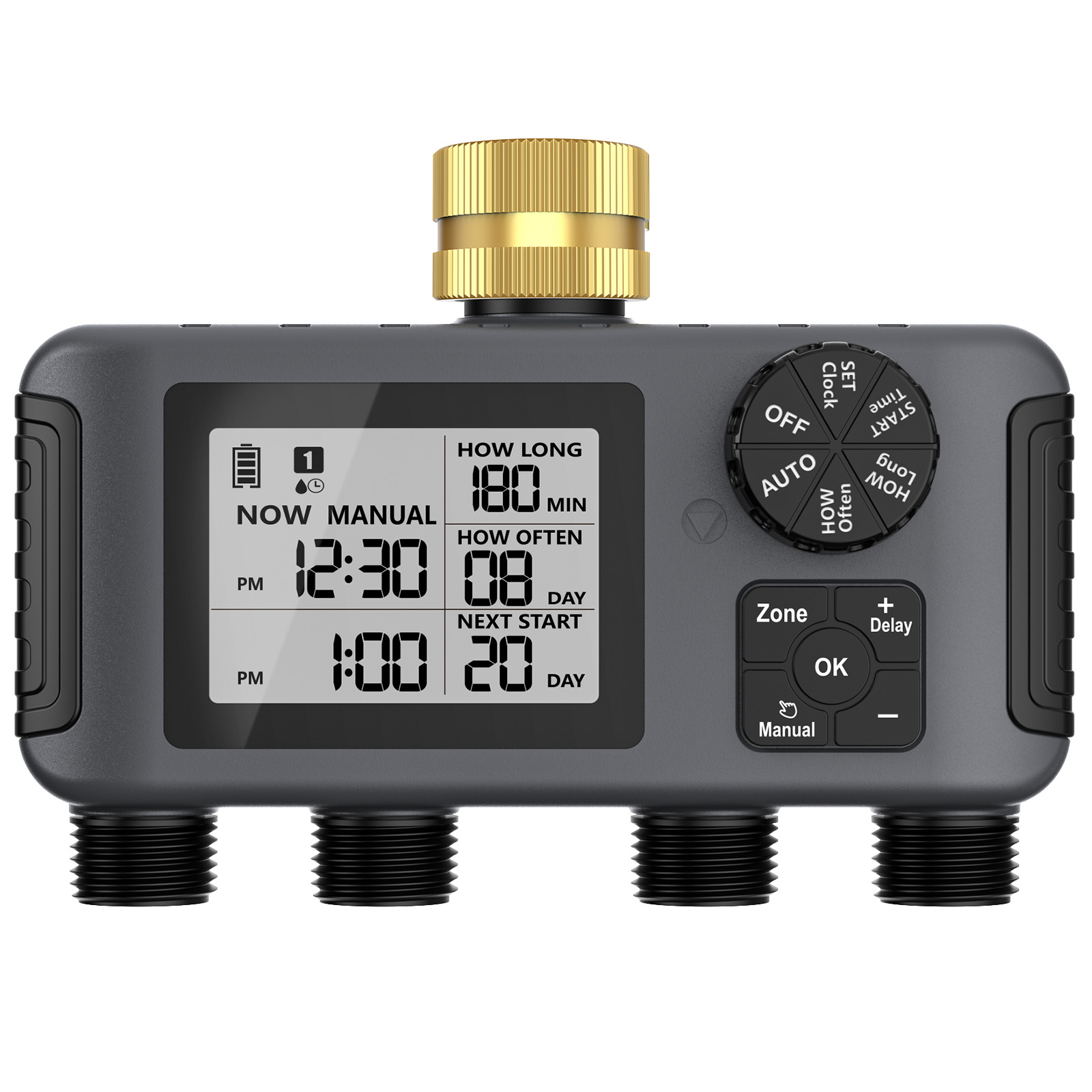 Automatic Watering - New outdoor intelligent sub-control four-way valve
