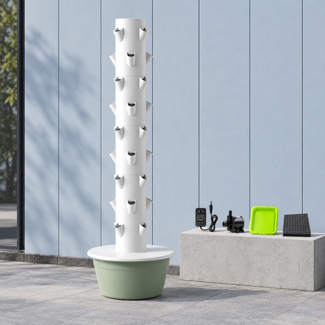9 Layer 36 Hole Space Tree Hyd - Hydroponic Tower ulasan dan harga