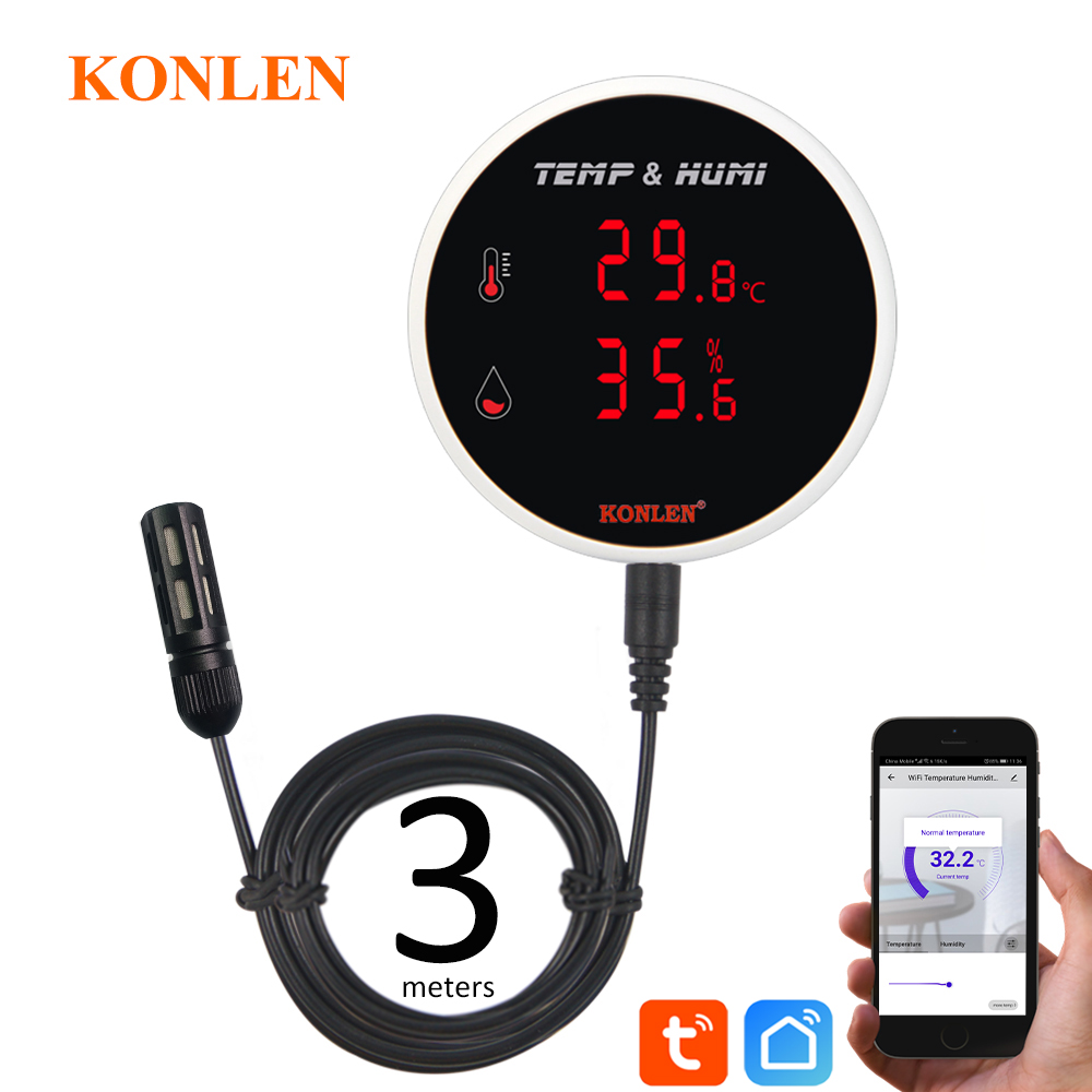 Tuya WIFI Temperature Humidity - Plant Monitor ulasan dan harga