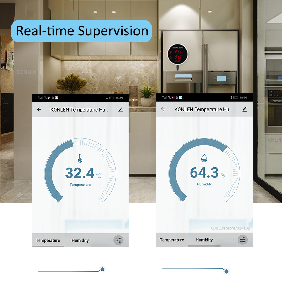 Tuya WIFI Temperature Humidity - Plant Monitor ulasan dan harga