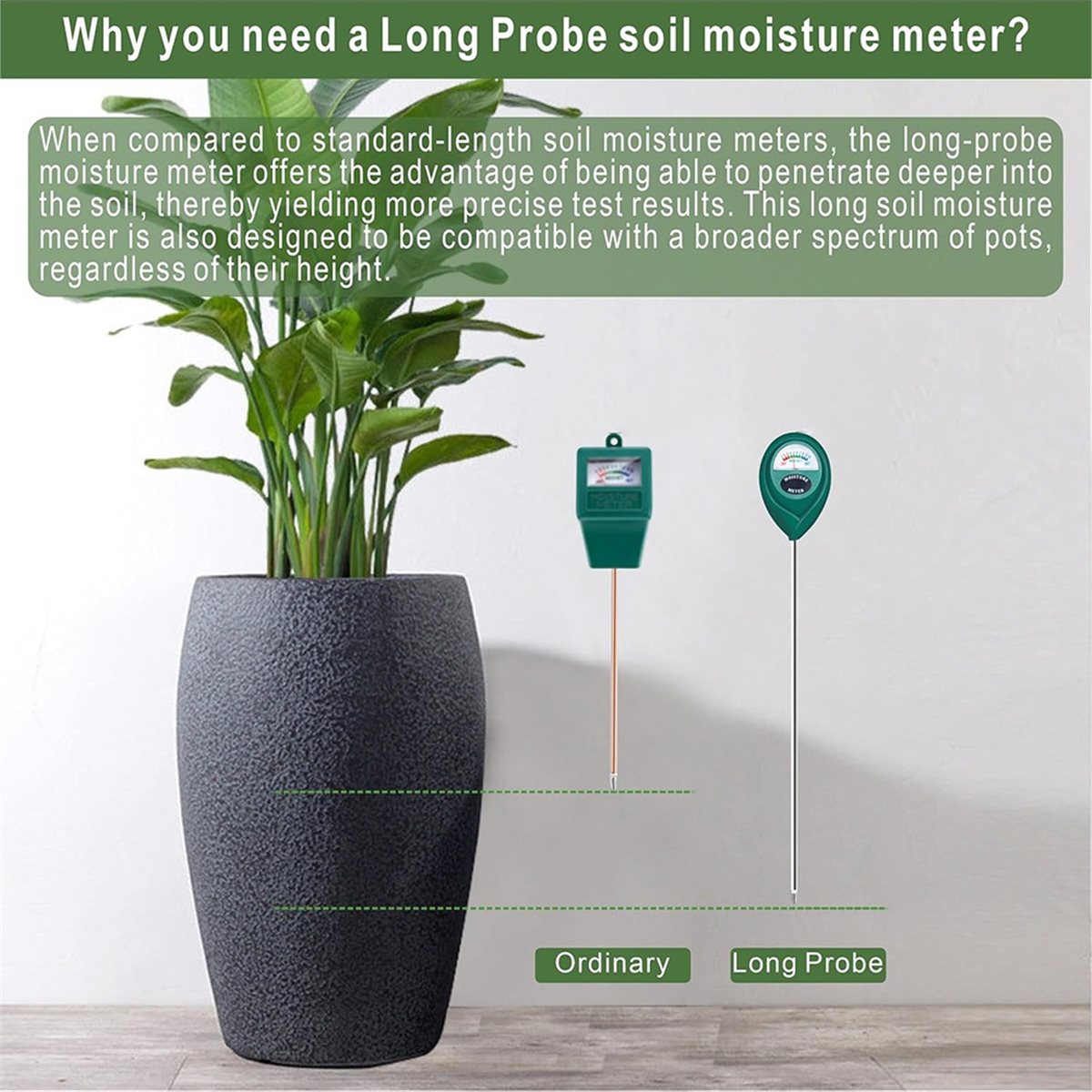 LNHF Long Probe Deep Use Soil  - Plant Monitor ulasan dan harga