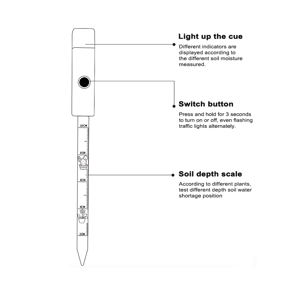 Portable Soil Moisture Tester  - Plant Monitor ulasan dan harga