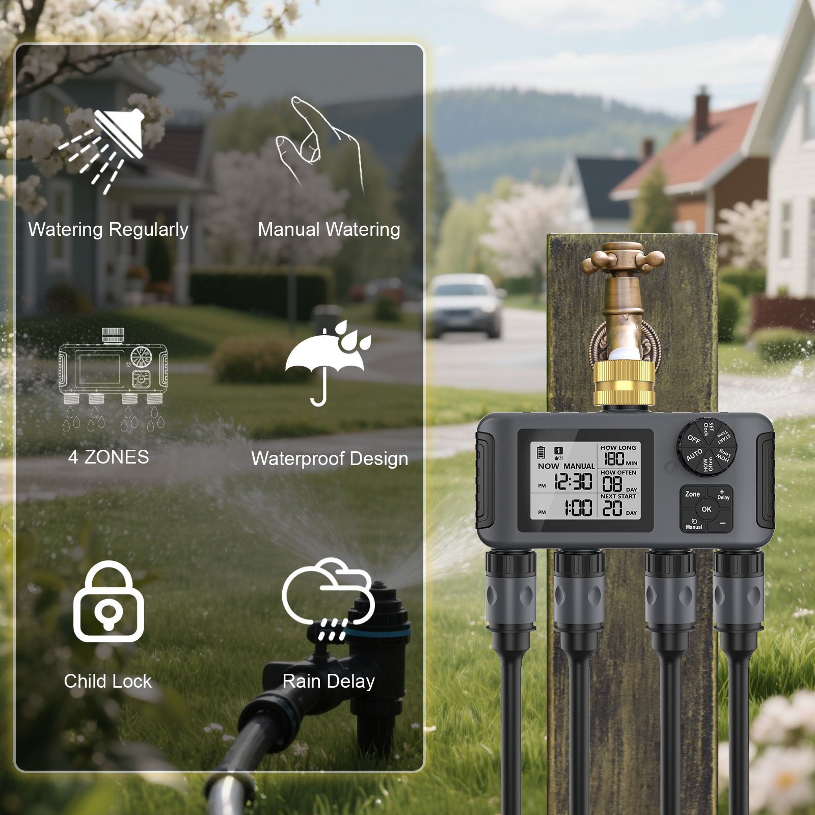 New outdoor intelligent sub-co - Automatic Watering ulasan dan harga