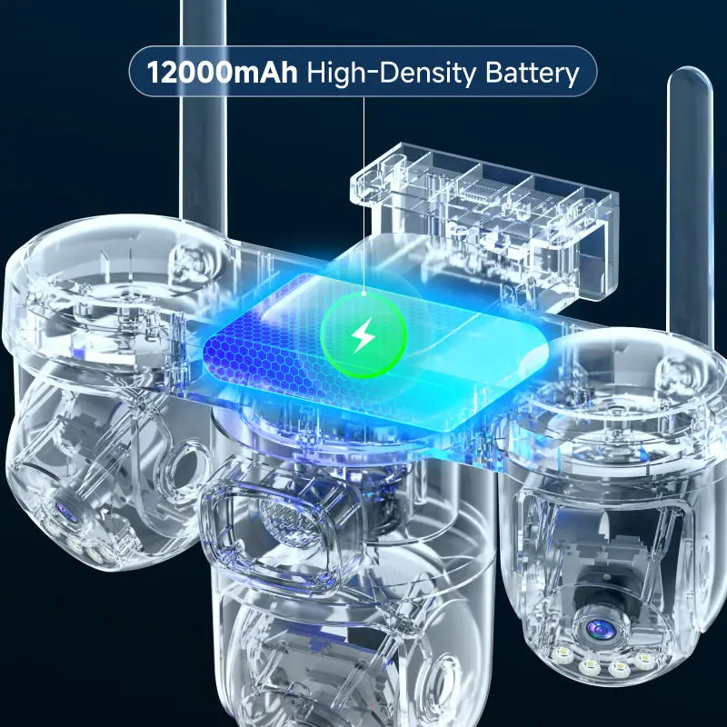 15MP 8K 3 PTZ Triple Screen 6  - Garden Camera ulasan dan harga