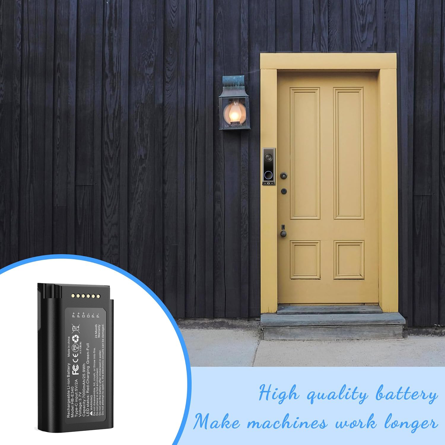 7000mAh Rechargeable Lithium B - Eufy Camera S340 ulasan dan harga