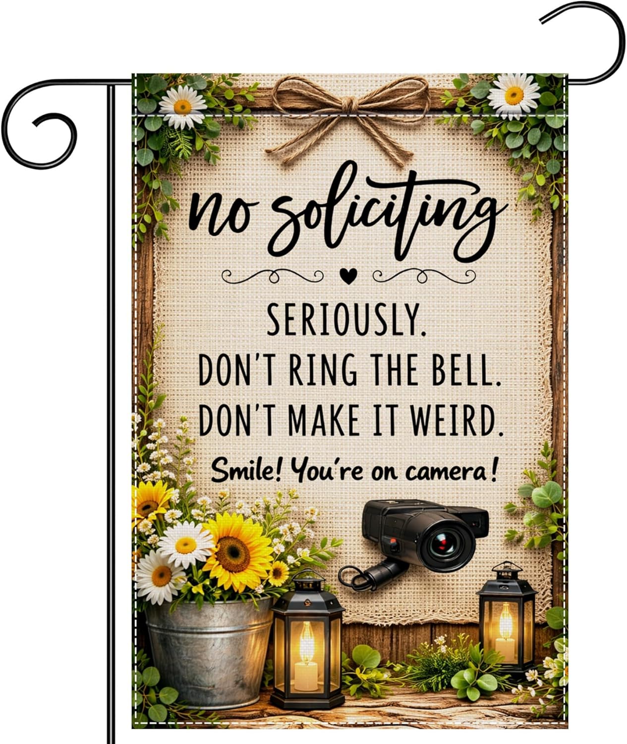 No Soliciting Dont Ring The Be - Garden Camera ulasan dan harga